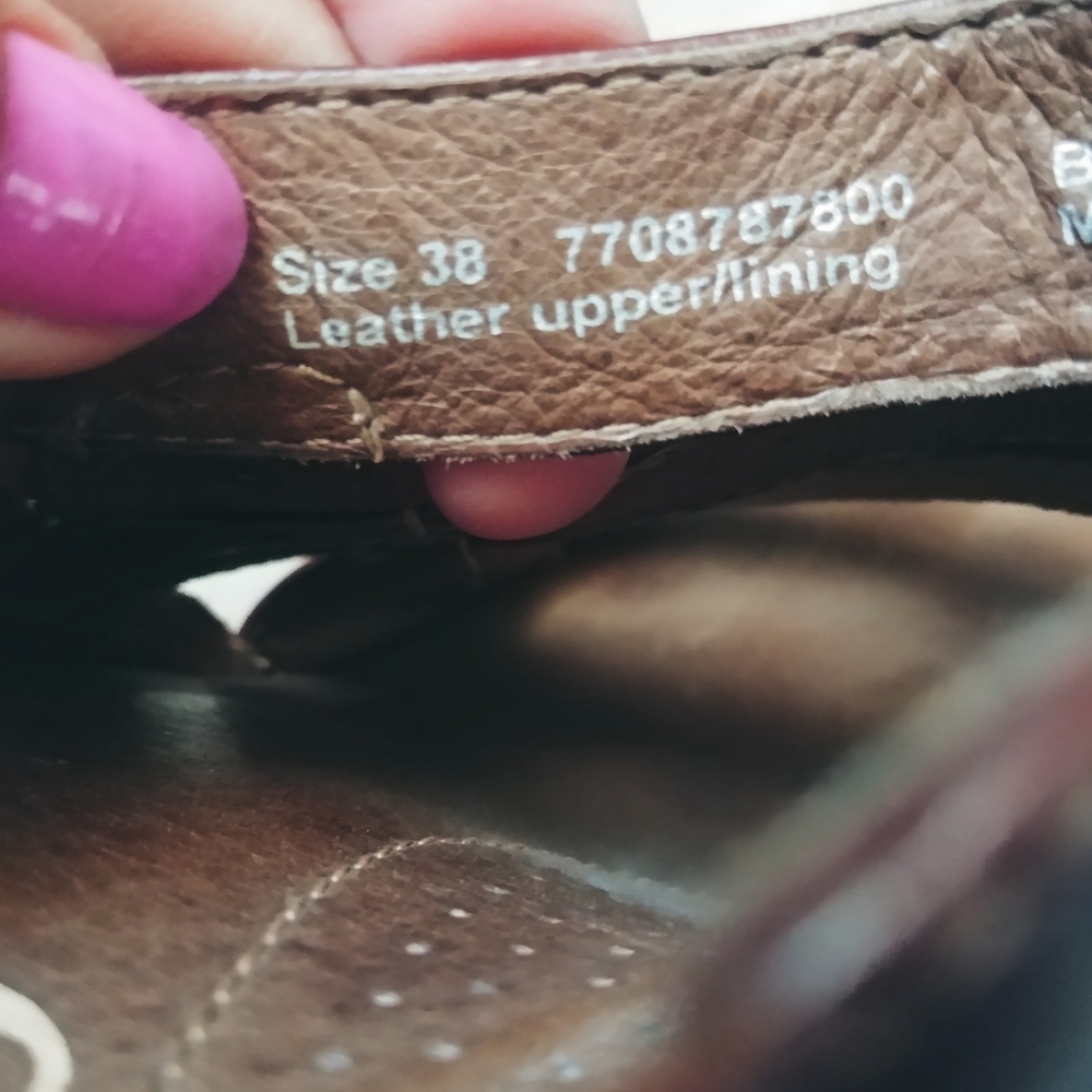 Dansko Brown Leather Floral Sandal  38 - Picture 8 of 9